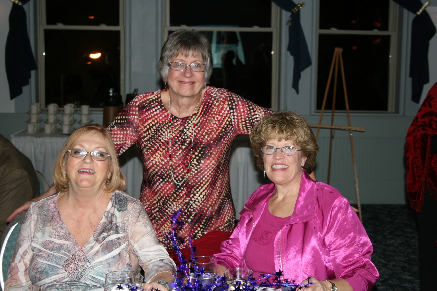 Janet Booth (right) with her friends Sharon Saunders (left) and Jan Waters (center)