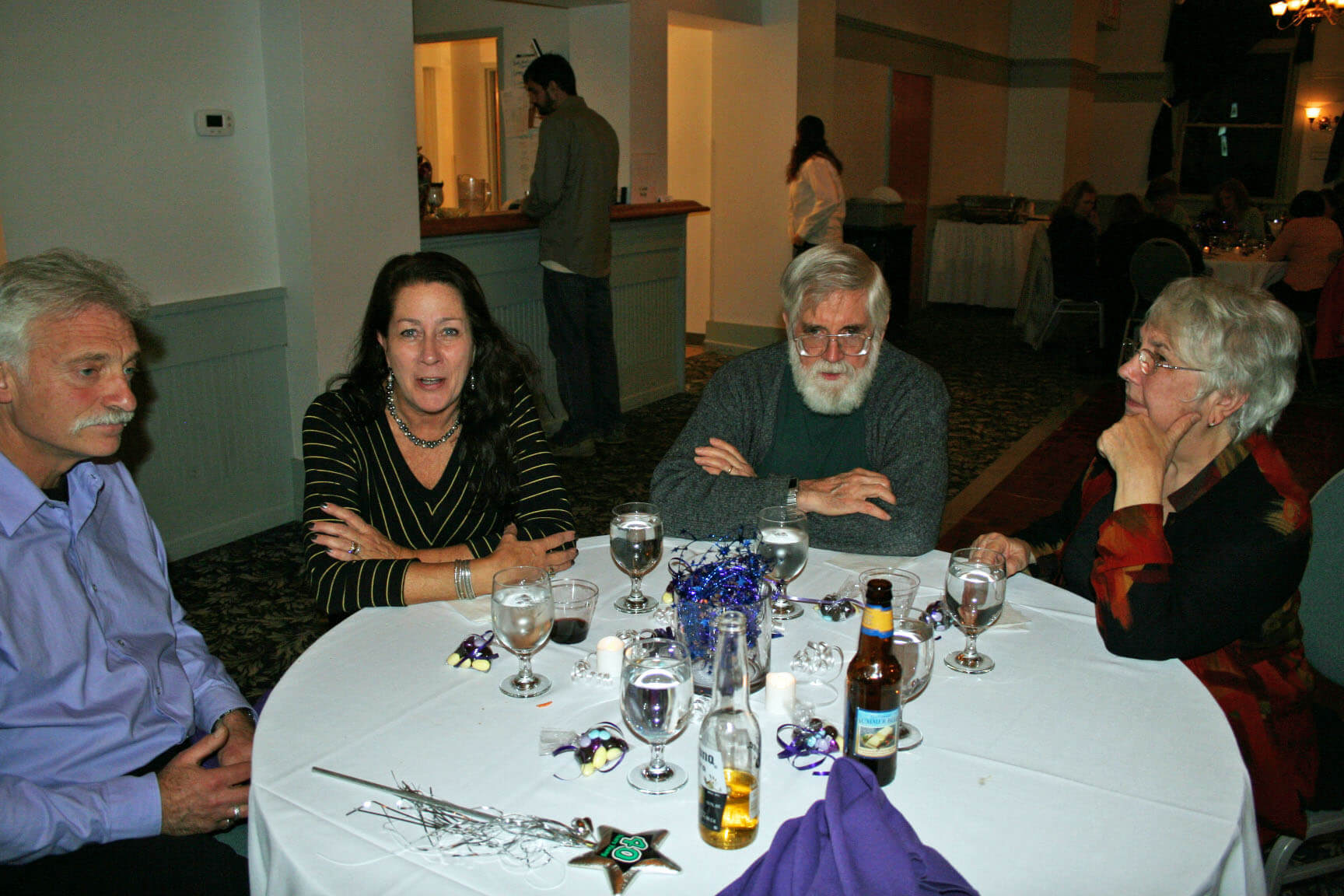 Agneta Borstein with her husband, David (left) and Jacqueline Janes with her husband, Norm (right).